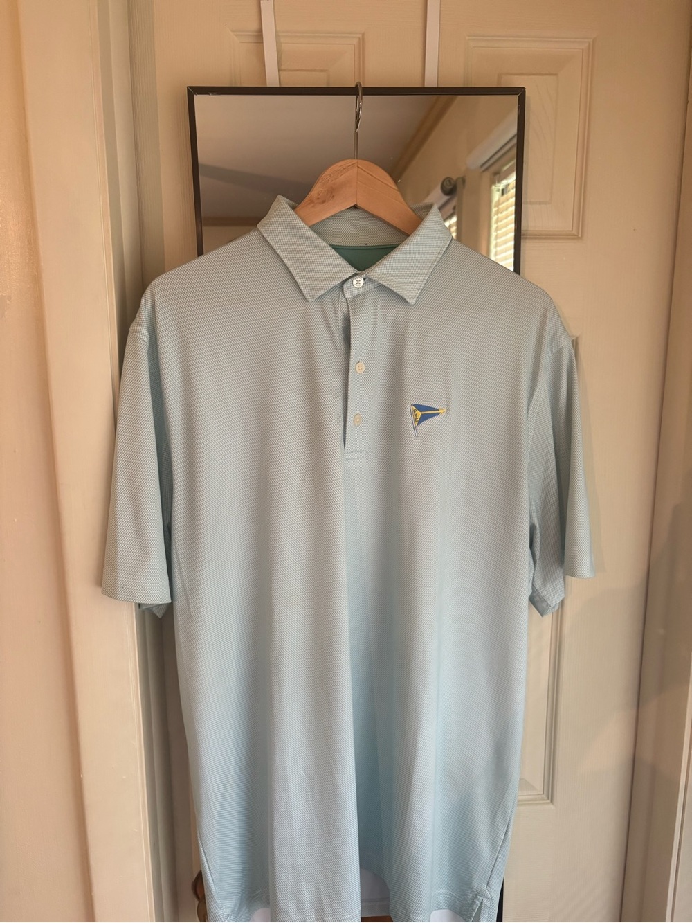 johnnie-O Light Blue Polo with Small Chest Logo